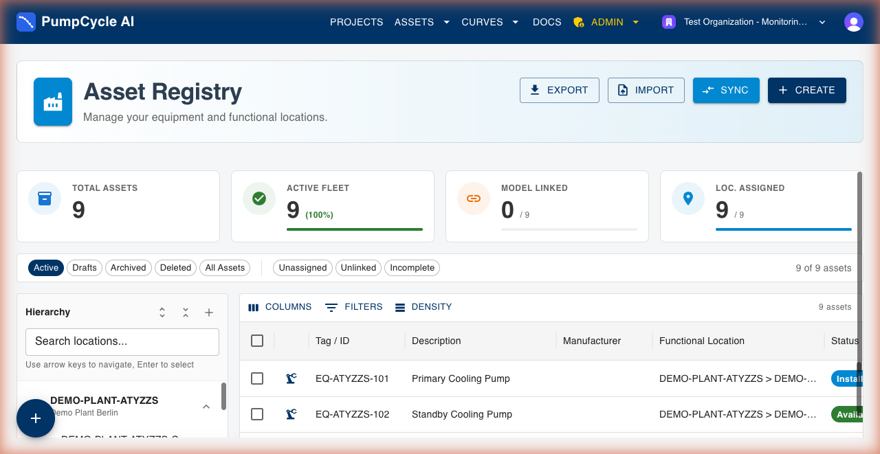 Asset Registry screenshot