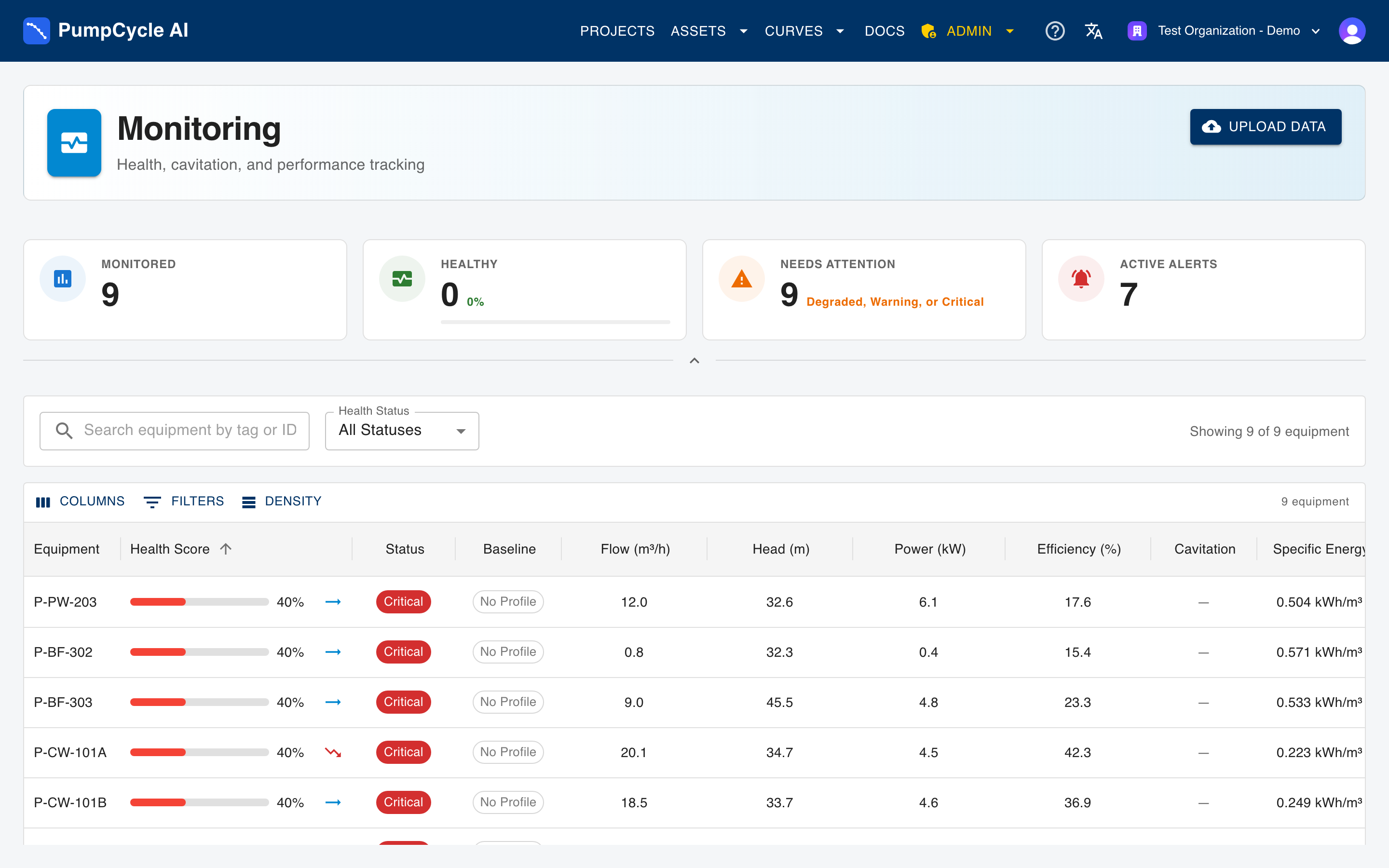 Health Monitoring screenshot